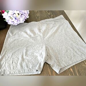 Gray Women's Biker Shorts 4X